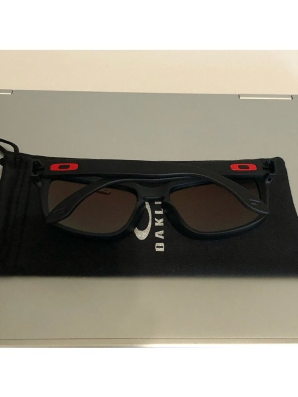 POLARIZED OAKLEY Holbrook Red Reflective Lenses 9102 - Picture 10 of 12